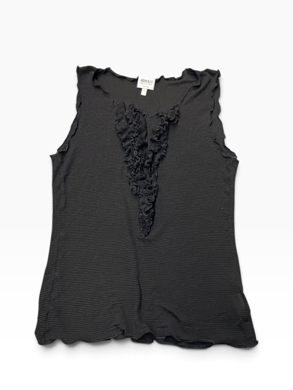 Armani Collezoni Italy Sleeveless Blouse Top Tank Women's Size 4 S XS